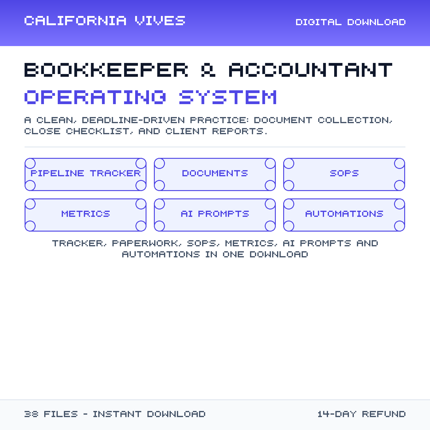 Bookkeeper & Accountant Operating System preview