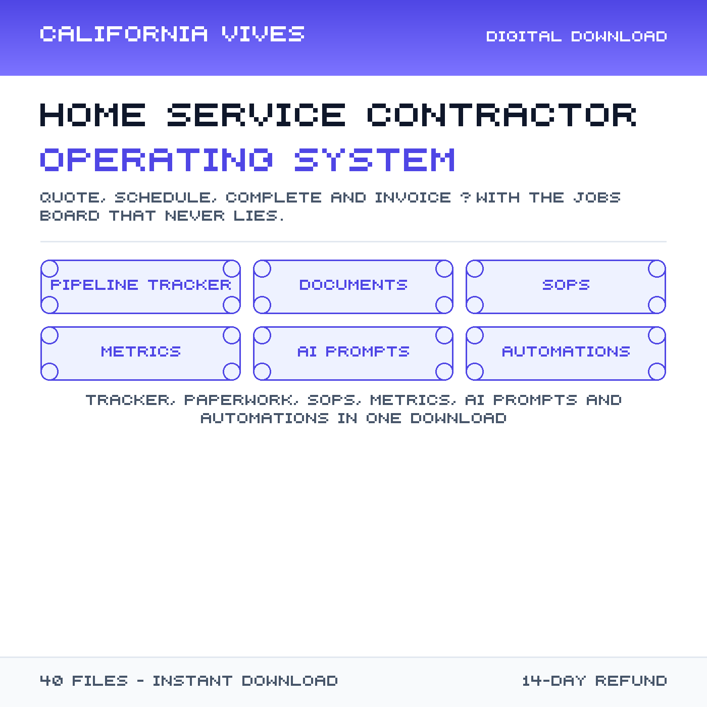 Home Service Contractor Operating System preview