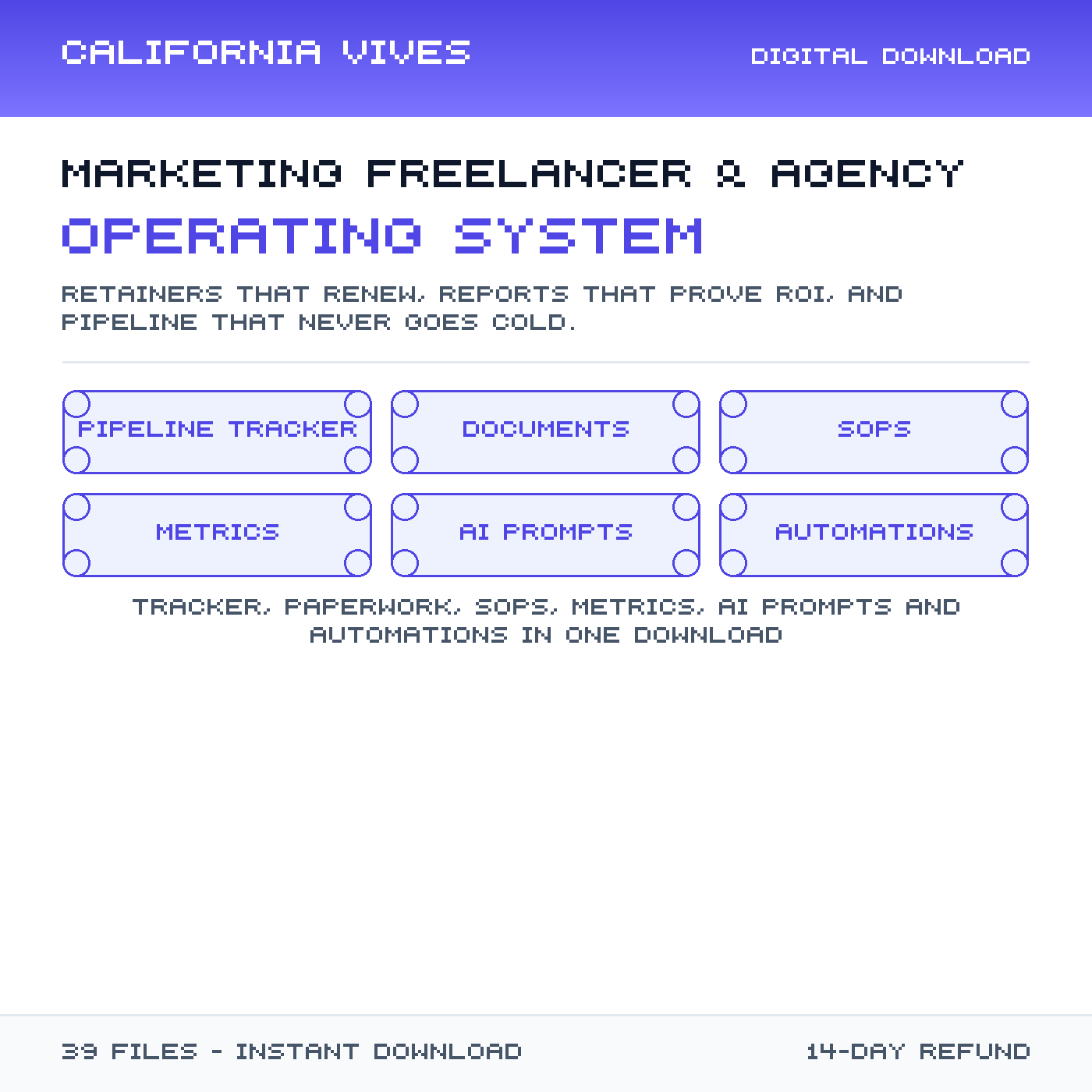 Marketing Freelancer & Agency Operating System preview