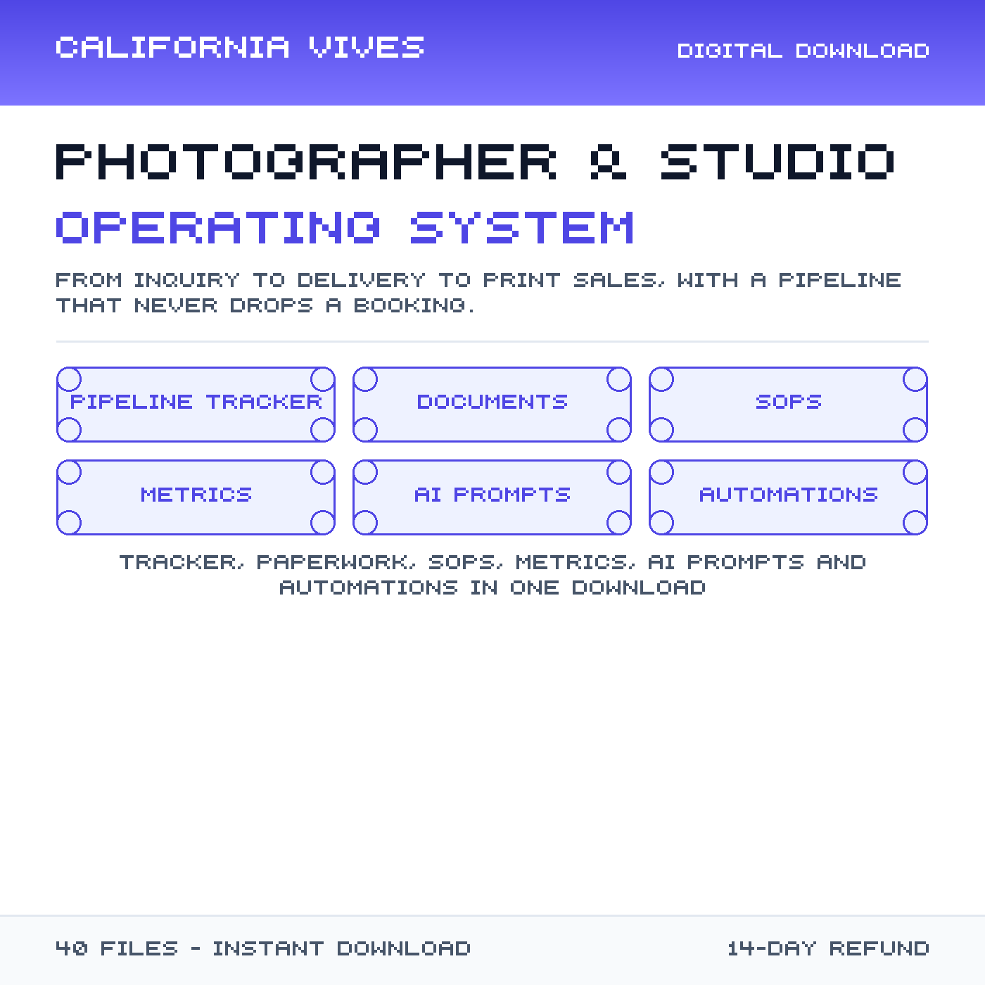 Photographer & Studio Operating System preview