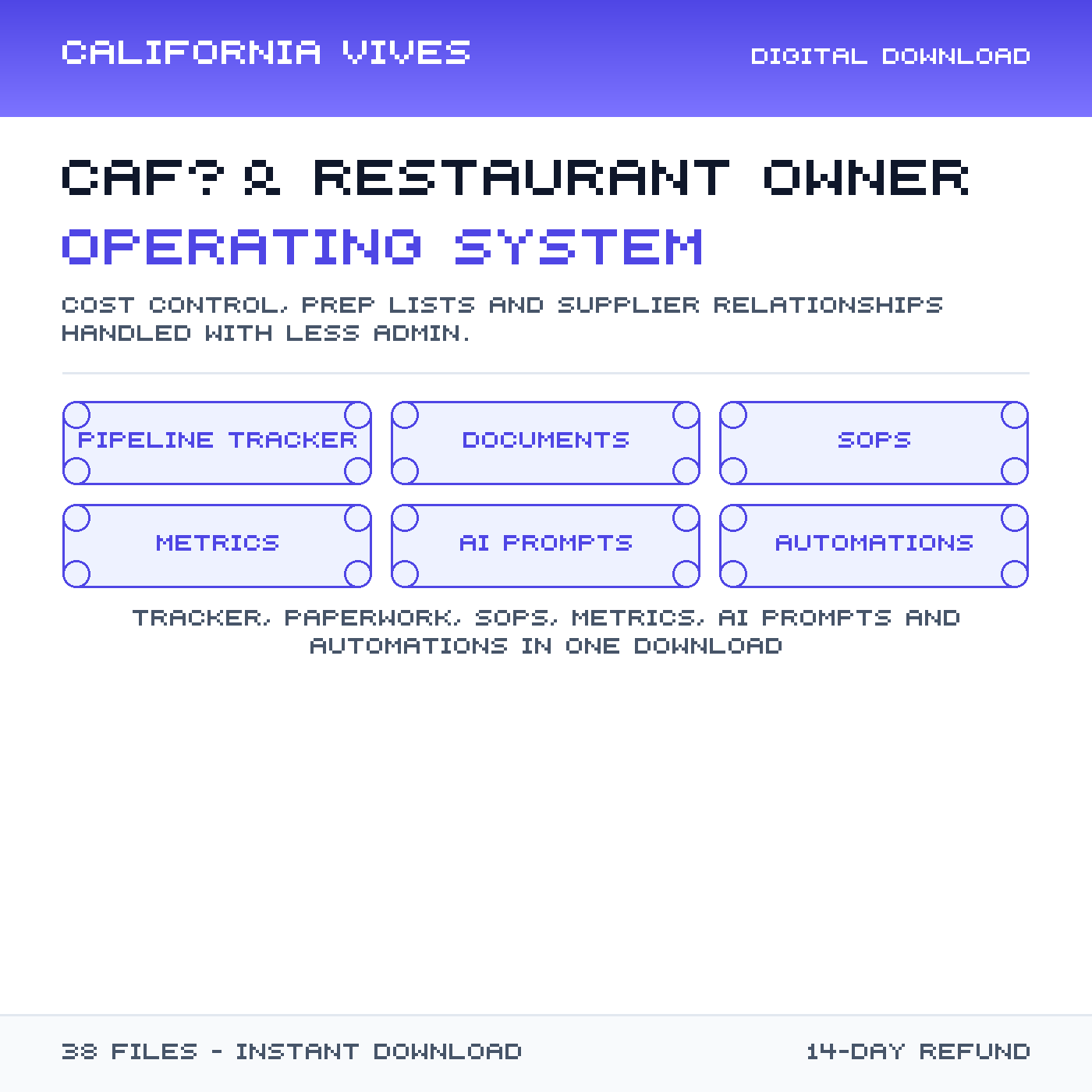 Café & Restaurant Owner Operating System preview