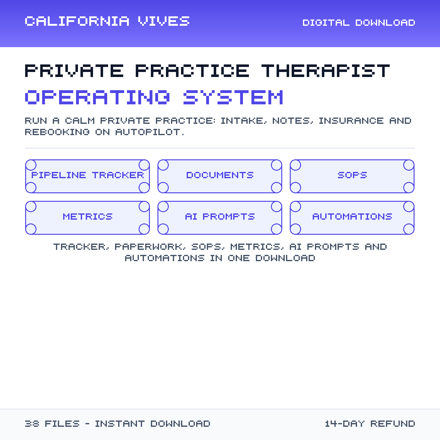 Private Practice Therapist Operating System preview