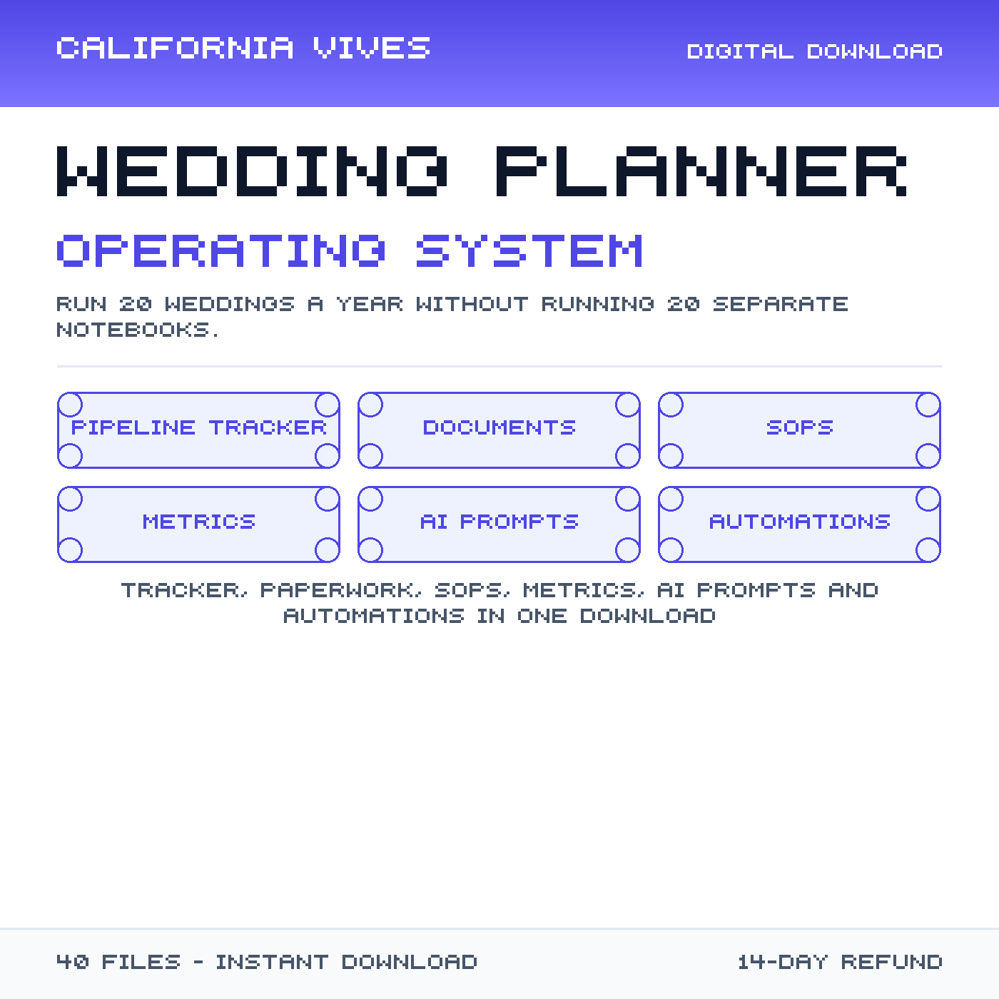 Wedding Planner Operating System preview